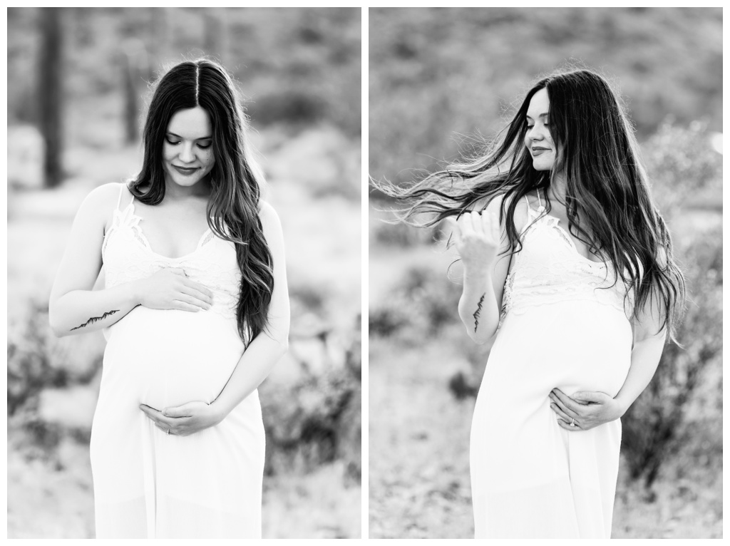 Arizona desert maternity photos