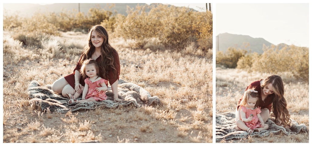 Arizona desert mommy and me photoshoot