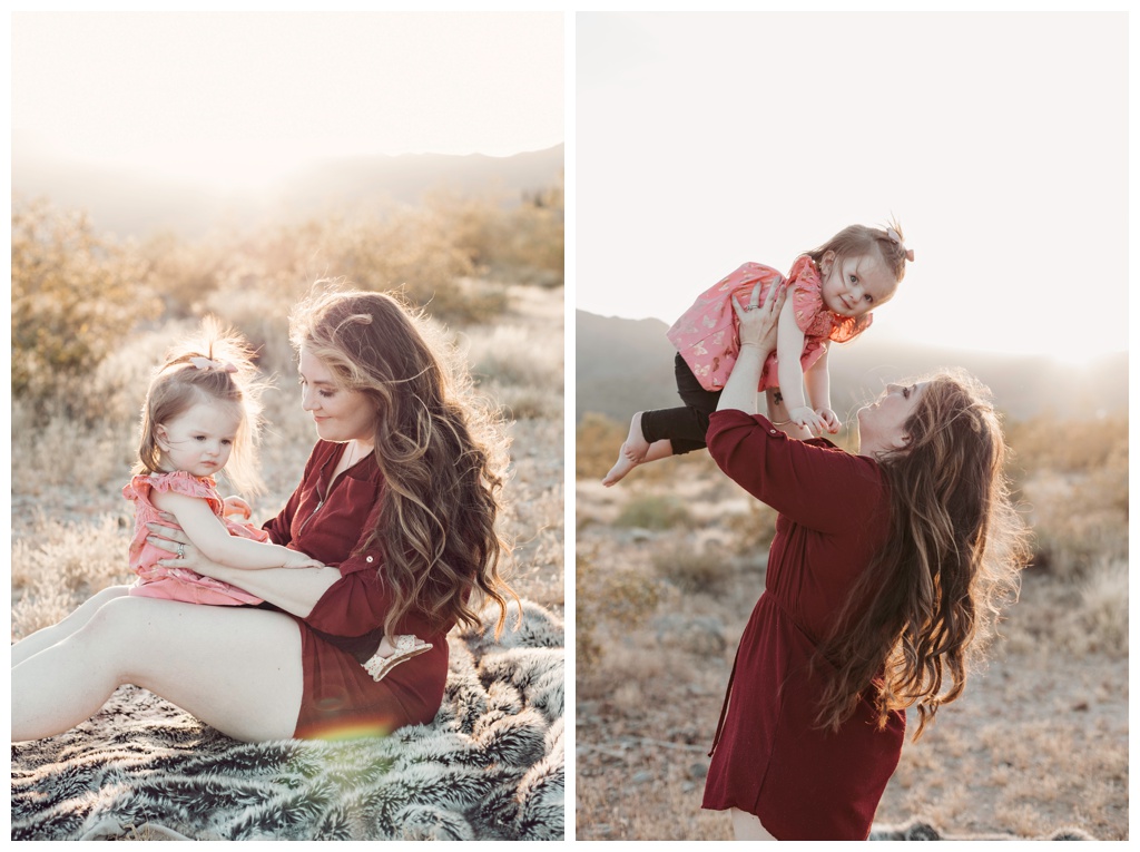 Arizona desert mommy and me photoshoot