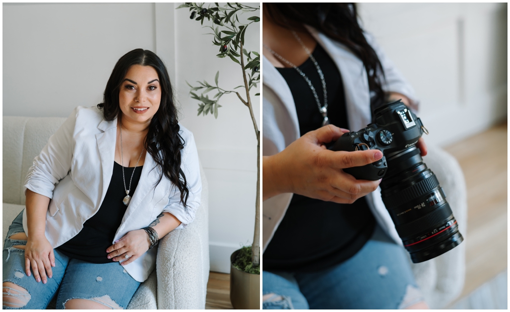 Female photographer in downtown Phoenix studio