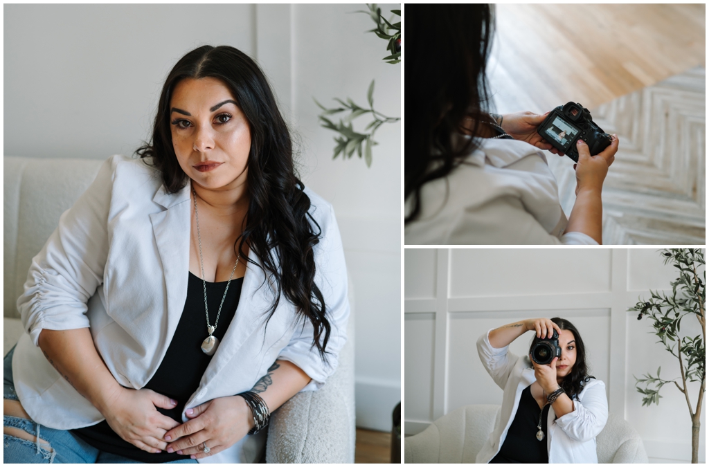 Female photographer in downtown Phoenix studio