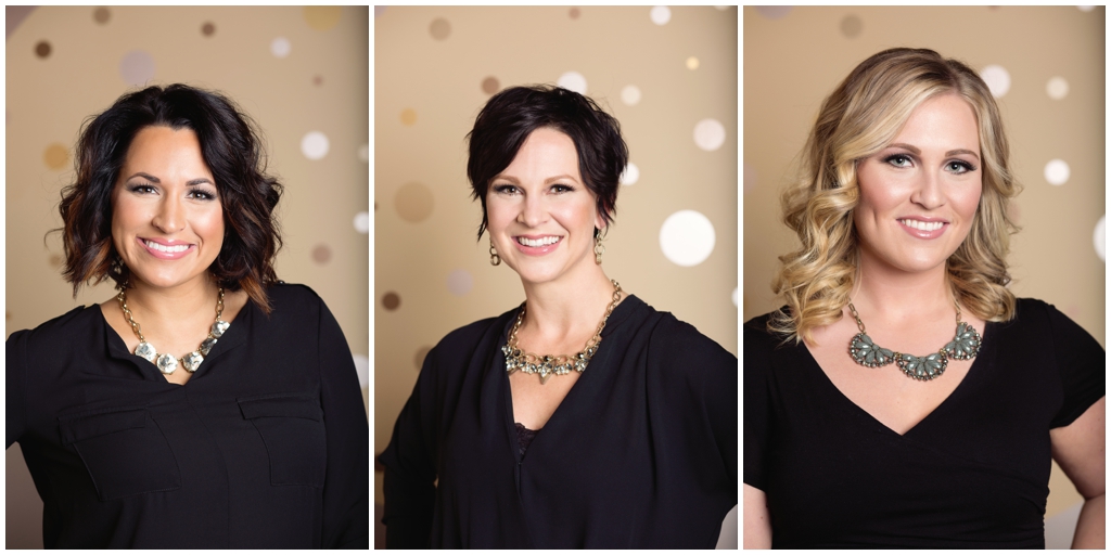 Brand photo of hair and makeup artists in beauty salon